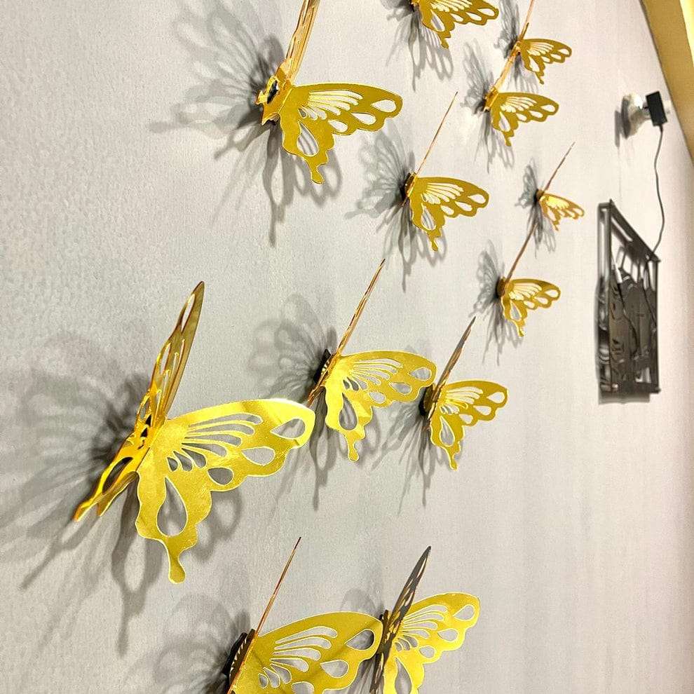 Gold Acrylic Butterflies