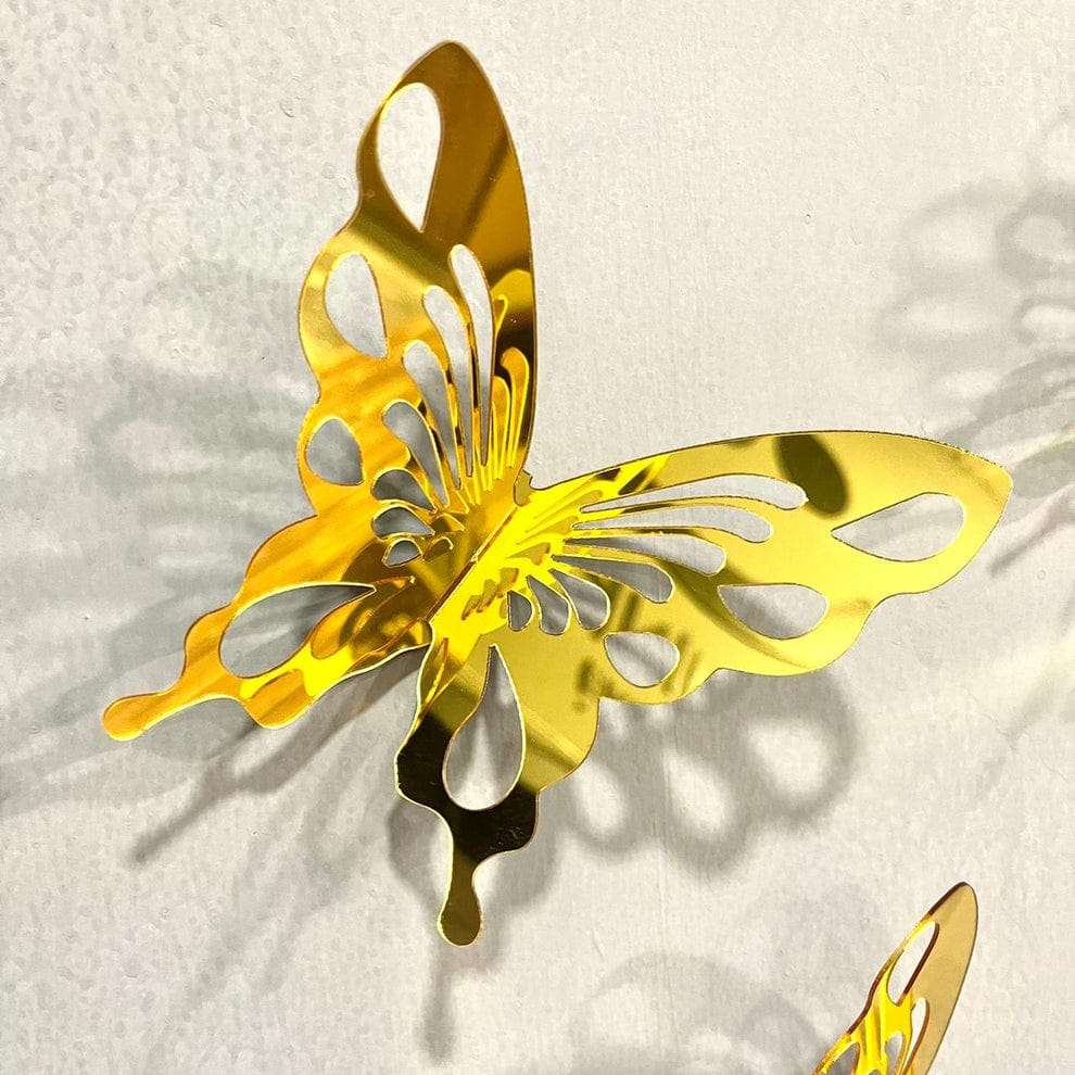 Gold Acrylic Butterflies