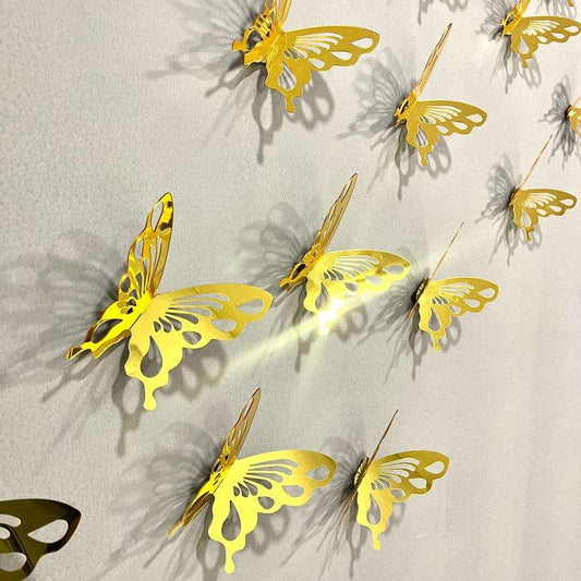 Gold Acrylic Butterflies