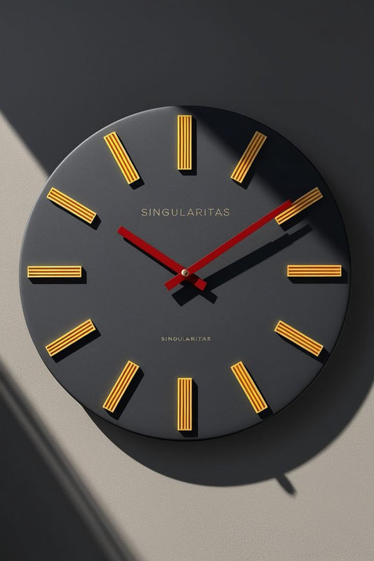 Golden Aura Clock | Premium Acrylic Material |